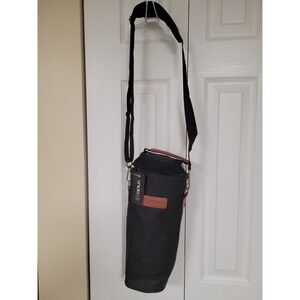 Opux Black Insulated Cooler Bag Portable Travel Wine Carrier NWT